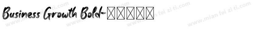 Business Growth Bold字体转换